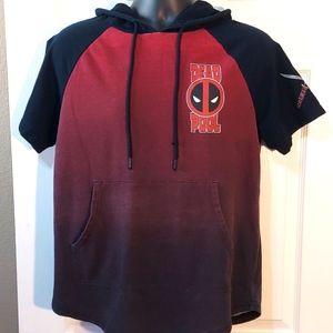 Marvel Comics Dead Pool red and black hoodie shirt